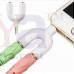 OkaeYa 3.5mm Audio Jack To Headphone Microphone Splitter Converter Adaptor (Specially Design For Mobile And Tablet Only)